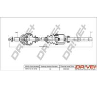 Semiasse DP2110.10.1015 Drve+ per CITROËN PEUGEOT
