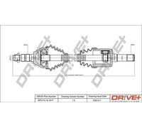 Semiasse DP2110.10.1017 Drve+ per SAAB OPEL