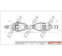 Semiasse DP2110.10.1736 Drve+ per MERCEDES-BENZ CLASSE A CLASSE B Sports Tourer