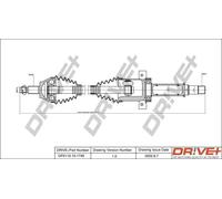 Semiasse DP2110.10.1740 Drve+ per MERCEDES-BENZ CLASSE A CLASSE B Sports Tourer
