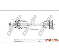 Semiasse DP2110.10.1758 Drve+ per VW SEAT SKODA