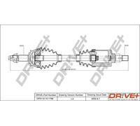 Semiasse DP2110.10.1798 Drve+ per CITROËN PEUGEOT