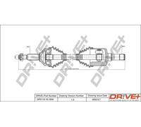 Semiasse DP2110.10.1830 Drve+ per FORD TOURNEO CUSTOM V362 Autobus