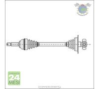 Semiasse Metelli Anteriore Sx Sinistro per RENAULT ESPACE #no