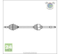 Semiasse Metelli Anteriore Sx Sinistro per RENAULT KANGOO CLIO #do