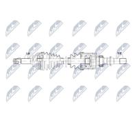 Semiasse NTY 1002mm - NPW-NS-171 per NISSAN QASHQAI