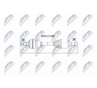 Semiasse NTY 625mm - NPW-CT-008 per CITROËN C4 PICASSO 1.6 HDi