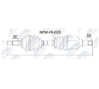 SEMIASSE SINISTRO FORD FOCUS I 1.4,1.6,1.8 98-04 NEU