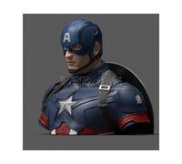 Semic Studio Marvel Avengers Endgame Captain America Deluxe Figure 20 Cm Nero