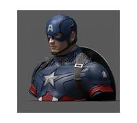 Semic Studio Marvel Avengers Endgame Captain America Deluxe Figure 20 Cm Nero