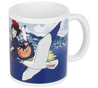 Kiki Kiki - Tazza con scritta "Studio Ghibli", in ceramica, colore: Bianco