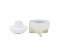 (semicircle arc 4) Round Tealight Holder Molds Tealight Base Molds for Crafting Candle Holder Tealight Holder Gypsum Decorations