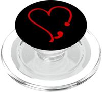 Semicolon rosso cuore; Depressione consapevolezza semi-colon PopSockets PopGrip per MagSafe