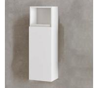 Semicolonna sospesa 1 anta DX e vano giorno alto H90 Bianco Lucido