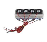Semiconductor Peltier Refrigeratore 288 W raffreddato ad acqua, modulo di raffreddamento termoelettrico 12 V per 20 l, alluminio plastica silenzioso con ingresso e uscita