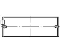 Semicuscinetto albero a gomiti MAHLE 209 HL 21578 025 per B6 7.146 1991-2006