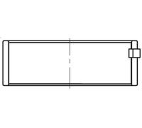 Semicuscinetto di testa della biella MAHLE 081 PL 21836 000 per 1 (E87) 2 2004-