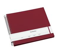 Semikolon 352963 Album a spirale Maxi Mucho - 34,5x30 cm - Album fotografico, 90 pagine nero, fotolibro, bordeaux rosso scuro