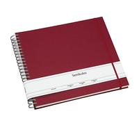 Semikolon 352996 Album a spirale Maxi Mucho - 34,5x30 cm - Album fotografico, 90 pagine bianco crema, fotolibro, bordeaux rosso scuro