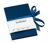 Semikolon 353205 Leporello Classico 12,2 x 17,7 cm - 14 foto 10 x 15 cm - Libro fotografico a fisarmonica - blu marino