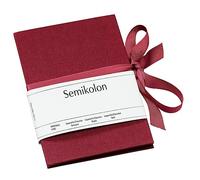Semikolon 353207 Leporello Classico 12,2 x 17,7 cm - 14 foto 10 x 15 cm - Album fotografico a fisarmonica - bordeaux rosso scuro