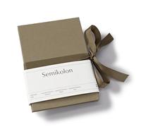Semikolon 370018 Leporello Classico 12,2 x 17,7 cm - 14 foto 10 x 15 cm - Album fotografico a fisarmonica - fango beige