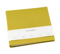Semikolon 600022 Album con spirale medio 24 x 23 cm - con 20 pagine bianco crema, espandibile - matcha verde chiaro