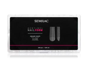 Semilac Accessories Acrylgel Nail Form Stencil per le unghie tipo Square 120 pz