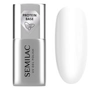 Semilac Smalto UV Extend Protein Base 7 ml - Base UV trasparente con proteine di mandorle, per allungare le unghie e rafforzare la lamina ungueale