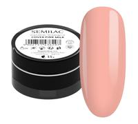 Semilac Costruttore di unghie rosa per unghie dure e forti e gel allungato, perfetto per la costruzione di unghie e nail art, facile da applicare, non dannoso, ripara unghie rotte e danneggiate, 15 g