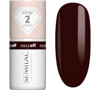 Semilac Easy Off Step 2 smalto gel per unghie con lampada UV/LED colore Marrom Choco 7 ml