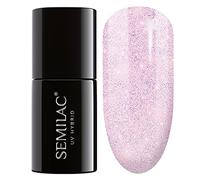 Semilac Extend - Smalto UV LED 5 in 1, 806 Glitter Delicate Pink, 7 ml, innovativo e dal colore intenso (rosa)
