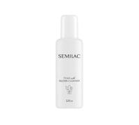 Semilac Finish with Gloss Cleaner 125ml - Detergente per unghie 2 in 1 per gel UV/LED, rimuove lo strato di dispersione e dona lucentezza a specchio, con vitamina E e profumo di ciliegia