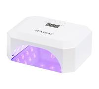 Semilac Lampada UV professionale da 48/24 W per unghie in gel, con 4 tempi di polimerizzazione, display digitale, base rimovibile per una facile manicure e pedicure. Sensore di movimento.