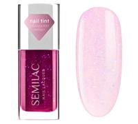 Semilac Nail Perfector Cranberry Glow - Cura per unghie con filtro UV, 9 ml | Rosa viola con lucentezza blu, tinta trasparente, lucentezza a specchio, cura per unghie, cura per unghie, siero per unghie