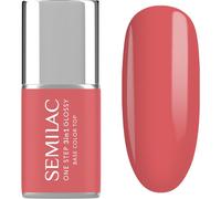 Semilac Smalto Semipermanente One Step Glossy, S690 Coral Pink