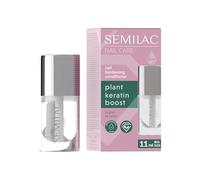 Semilac Plant Keratin Boost Balsamo per unghie 11 ml - Cura & Base Coat per unghie fragili, con cheratina vegana, rinforza e rigenera