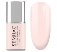 Semilac S254 Smalto UV 3 in 1 One Step Glossy Rose Beige 7 ml - Rosa Beige UV Gel Smalto 3 in 1 | Per mani curate | Qualità salone per la casa