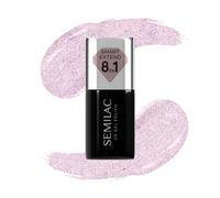 Semilac Smalto Ibrido Smart Extend 8in1, 806 Glitter Delicate Pink
