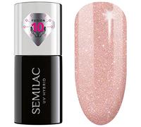 Semilac UV Smalto Semipermanente Extend 5in1 804 Glitter Soft Beige 7ml