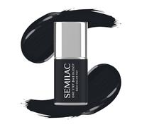 Semilac Smalto Semipermanente One Step Glossy, S190 The Black