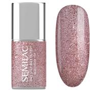 Semilac Smalto UV 3 in 1 One Step Glossy S250 Glitter Rosa 7 ml