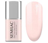 Semilac Smalto UV 3 in 1 One Step Glossy S257 Naked Glitter Rose 7 ml