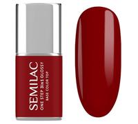 Semilac Smalto UV 3 in 1 One Step Glossy S575 rosso scuro 7 ml
