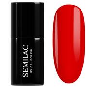 Semilac Smalto UV 793 Rebel Rose 7ml - Rosso intenso con arancio neon lucido e tenuta 21 giorni - Collezione Red Obsession