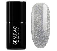 Semilac Smalto UV 961 Magnetic Flash 7ml - Argento Cat-eye magnetico con flash multidimensionale - Collezione Inner Glow