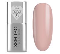 Semilac Smalto UV Base Coat Care Base 7 ml - Base rinforzante per unghie con cheratina, biotina e vitamina E - per unghie fragili, morbide e sottili - Tonalità beige rosa