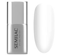 Semilac Smalto UV Base Coat Fiber Base 7 ml - Base forte con fibre di nylon, colore lattiginoso per rinforzare il colore e allungare le unghie fino a 1 cm