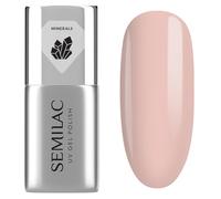 Semilac Smalto UV Base Coat Mineral Strong Base - Base con minerali per unghie fragili, rinforzante e ricostruente, rosa lattiginoso, 7 ml