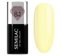 Semilac Smart Builder 823 Vanilla Cream - Smalto UV per unghie, 7 ml, formula 8 in 1, autolivellante, applicazione rapida e senza sforzo